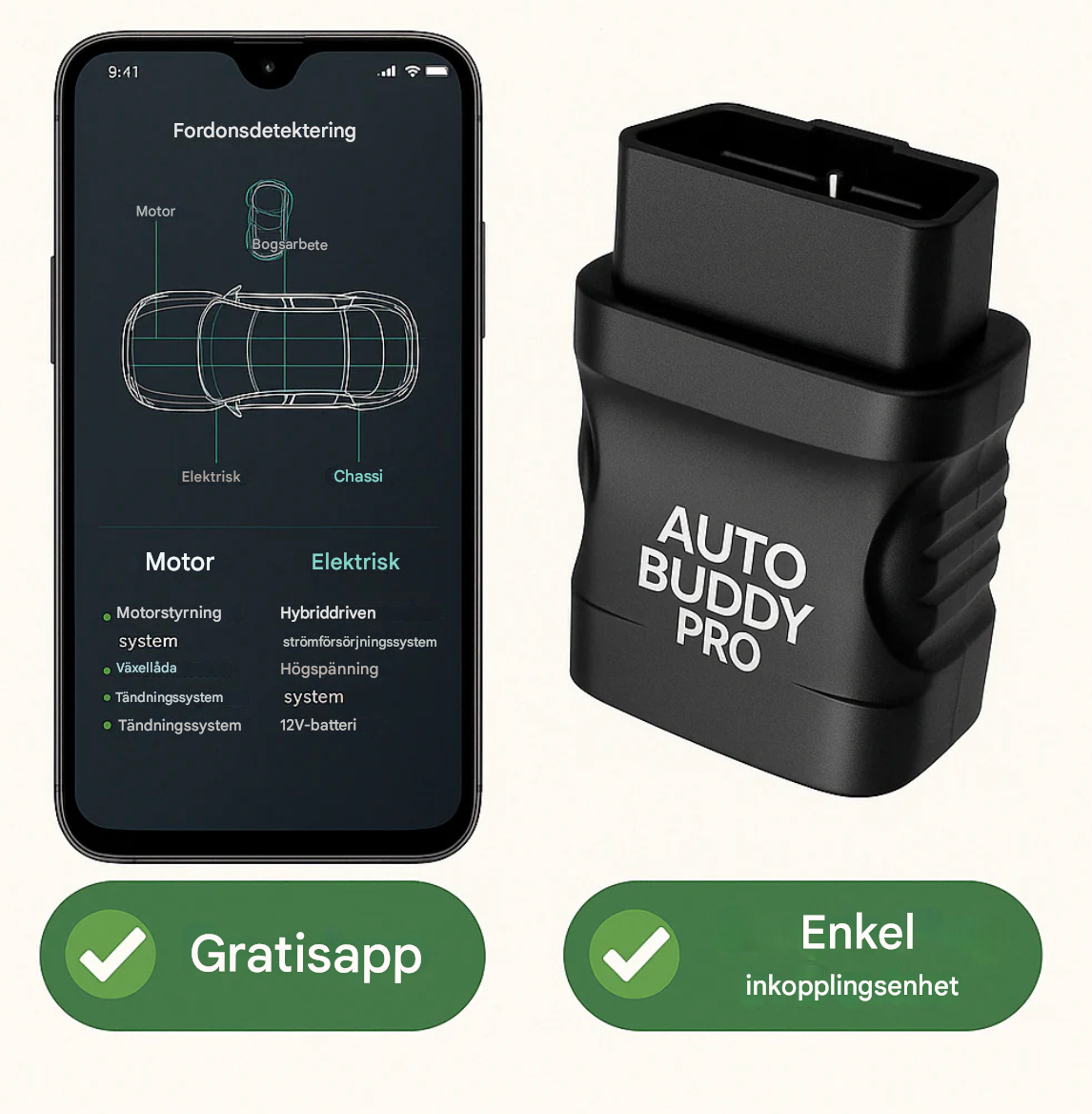 Auto Buddy Pro Smart Diagnosverktyg
