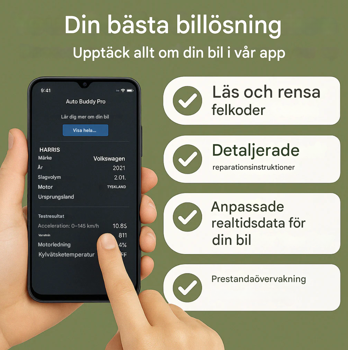 Auto Buddy Pro Smart Diagnosverktyg